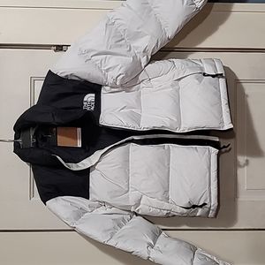 North Face Jacket Puffer Black White Women's Size M Medium